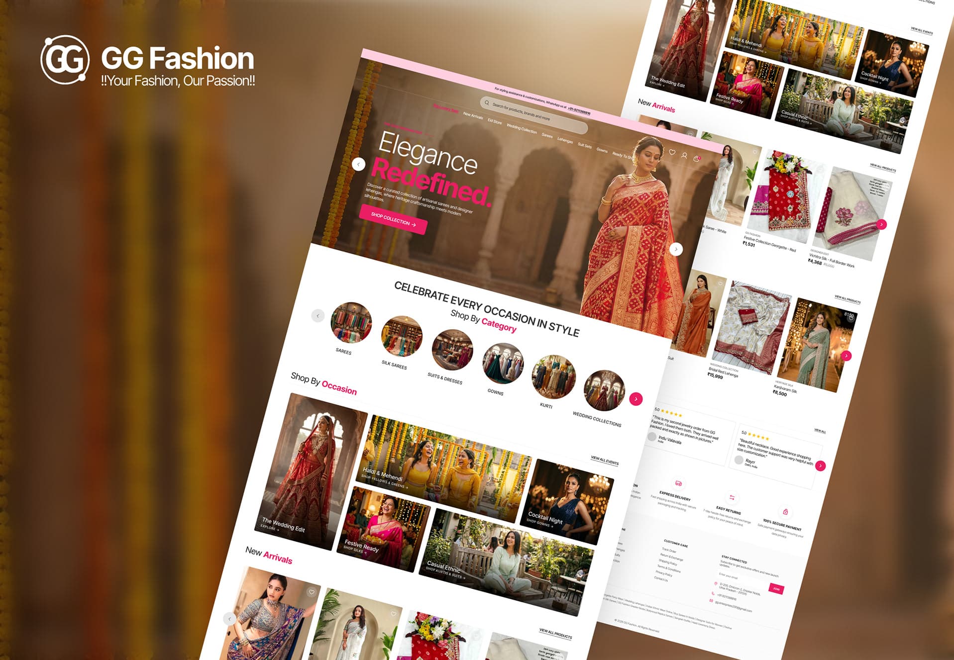 Ethnic Fashion E-Commerce UI/UX