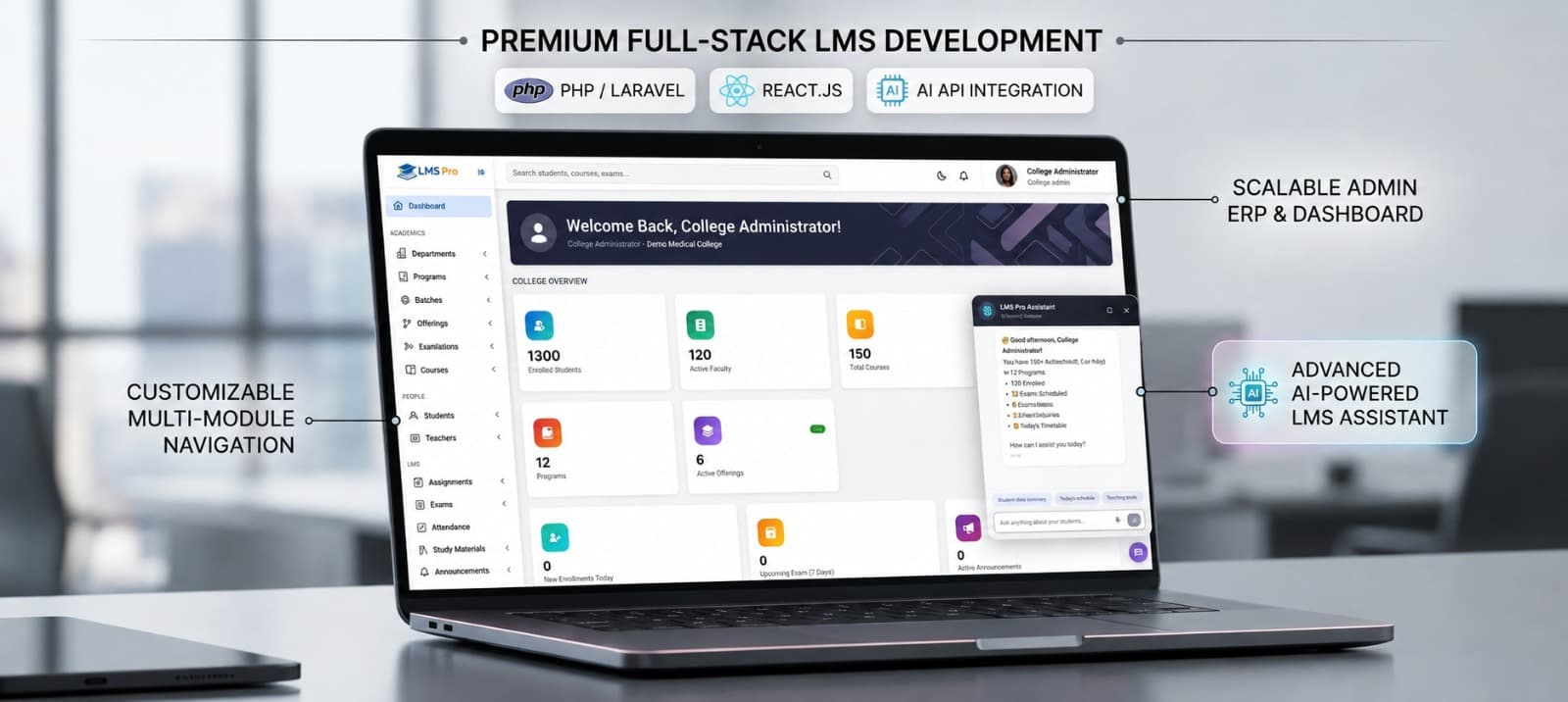 Premium Full Stack LMS Development